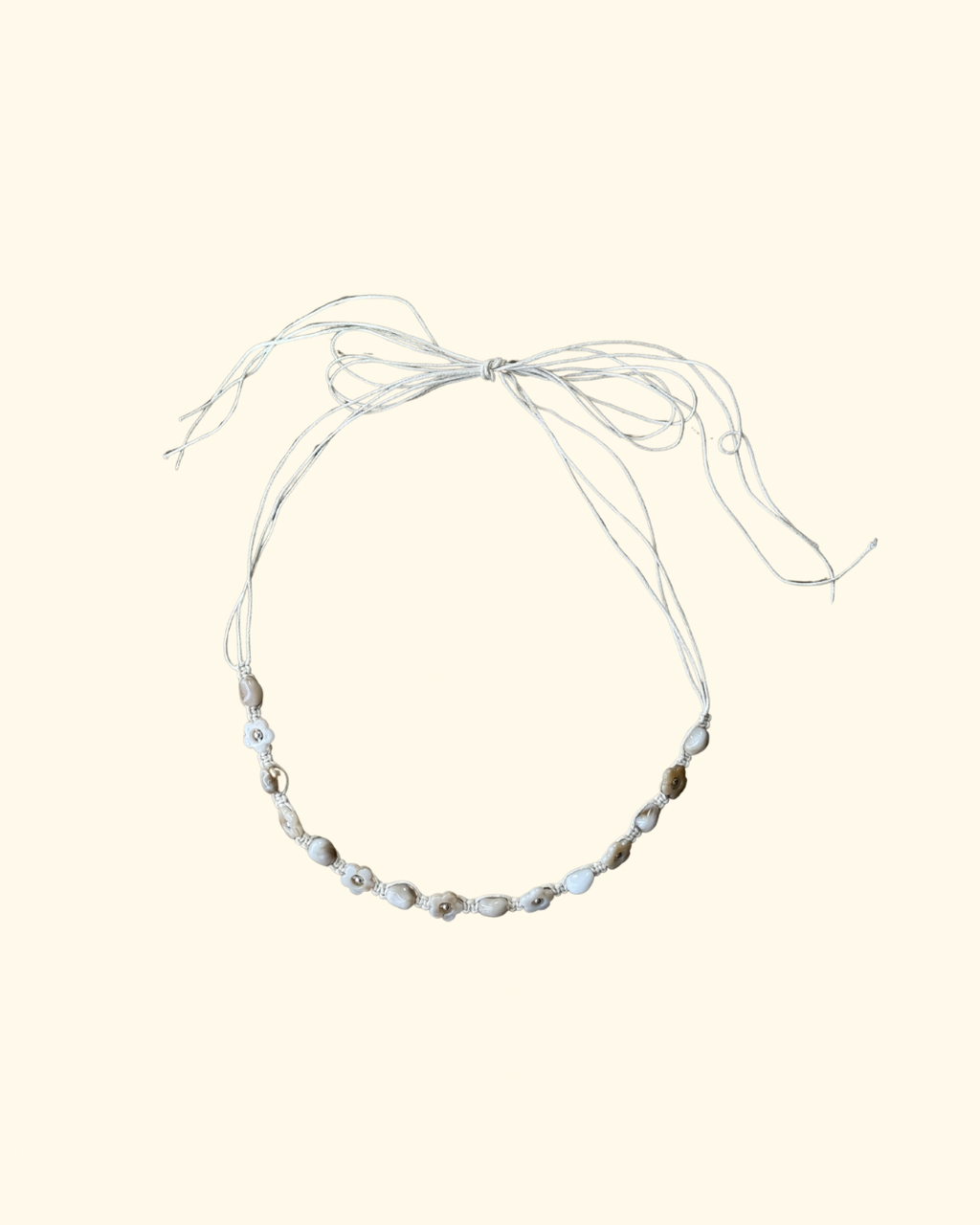 Bridal beaded cowboy hat trim in cream