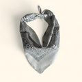 Western paisley bandana scarf in white and black