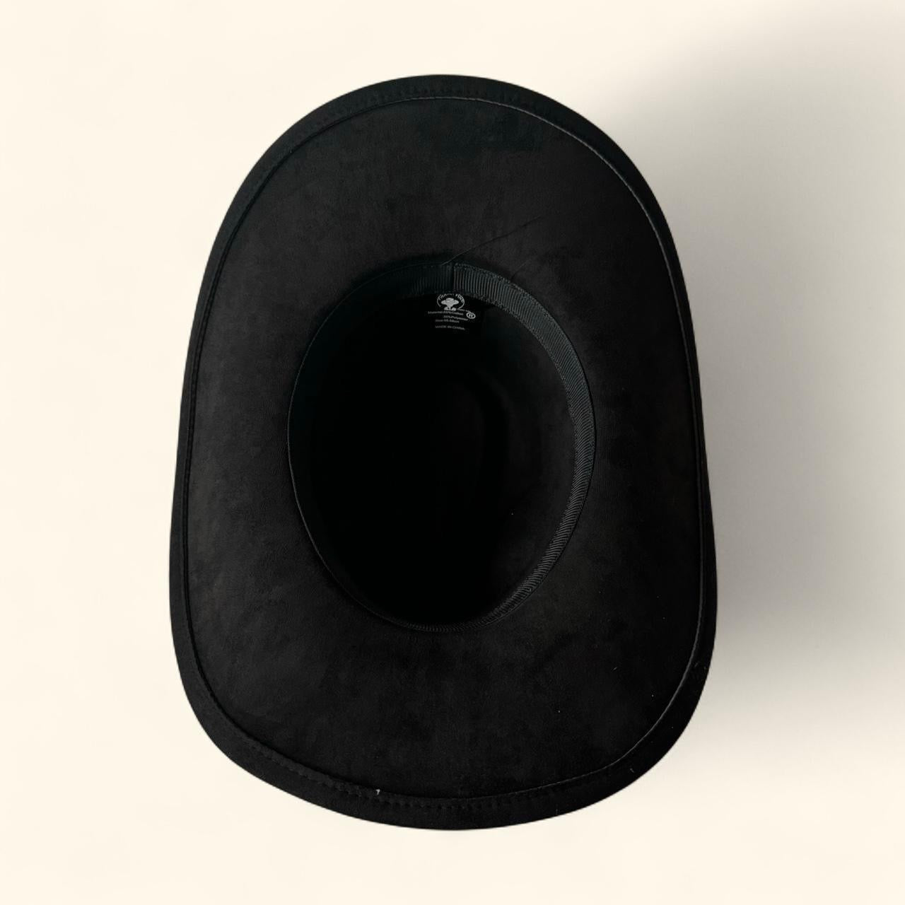 Suedette Cowboy Hat in Black