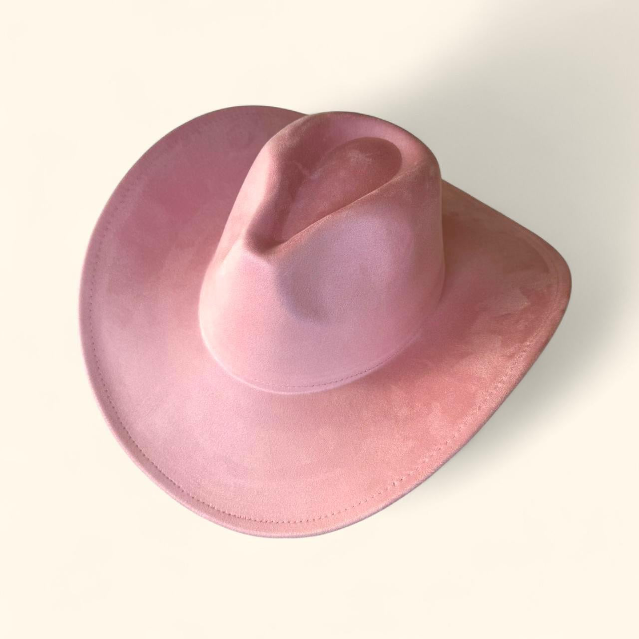 Suedette Cowboy Hat in Pink