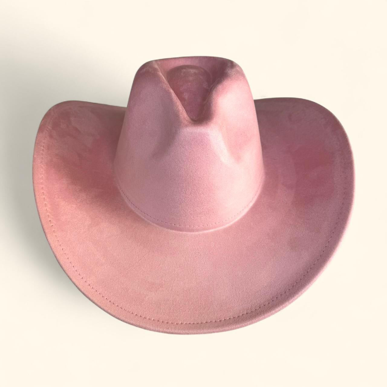 Suedette Cowboy Hat in Pink