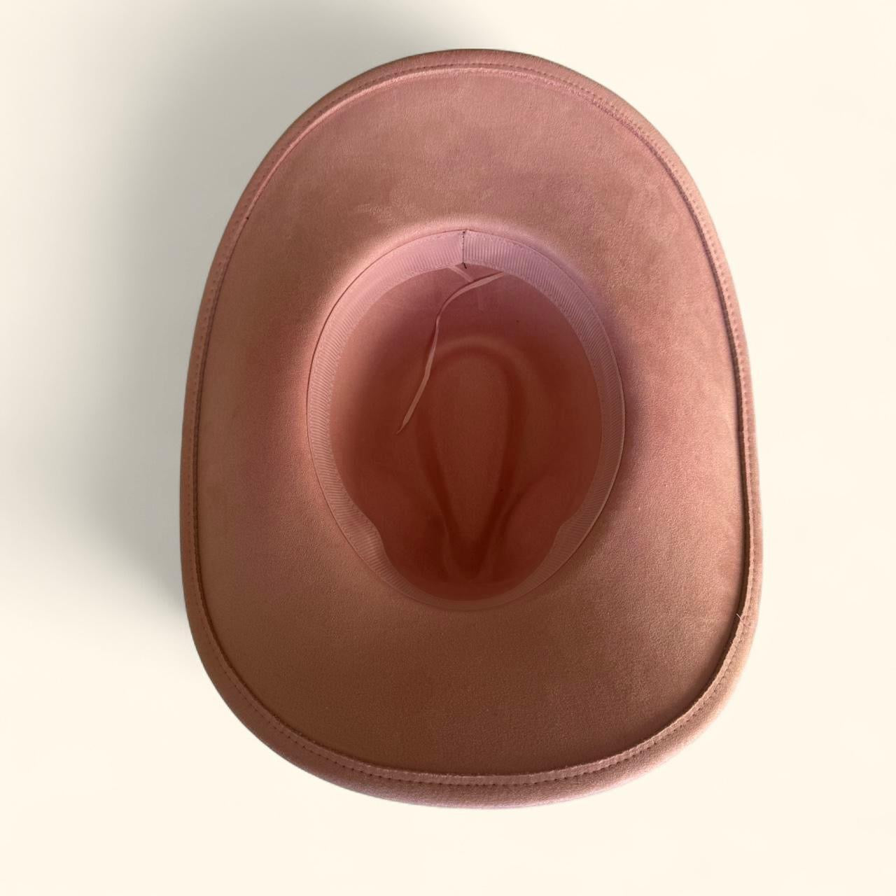 Suedette Cowboy Hat in Pink